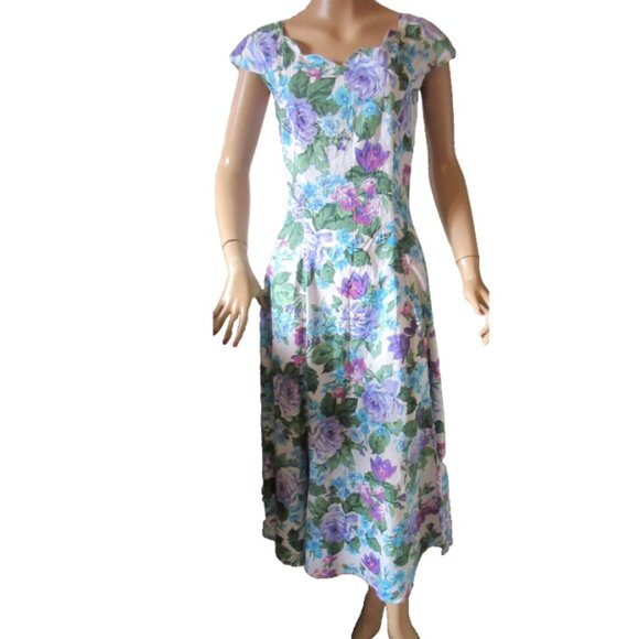 Vintage Summer Dress from Perry Originals 100% Cotton New with Tags Size Small - Picture 1 of 3